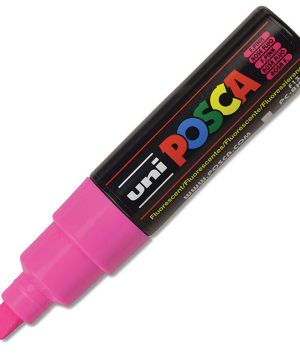 Перманентен маркер Uni Posca PC-8M на водна основа, 8 mm, Флуоресцентно розов