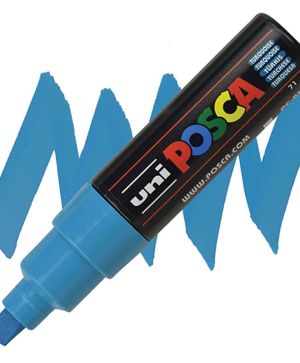 Перманентен маркер Uni Posca PC-8M на водна основа, 8 mm, Тюркоаз