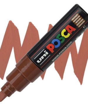 Перманентен маркер Uni Posca PC-8M на водна основа, 8 mm, Кафяв