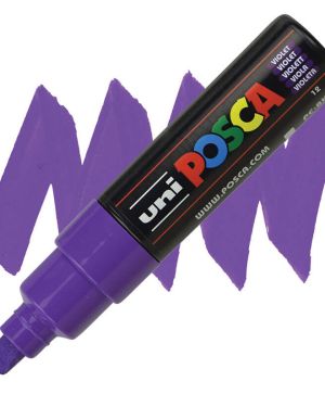 Перманентен маркер Uni Posca PC-8M на водна основа, 8 mm, Виолетов