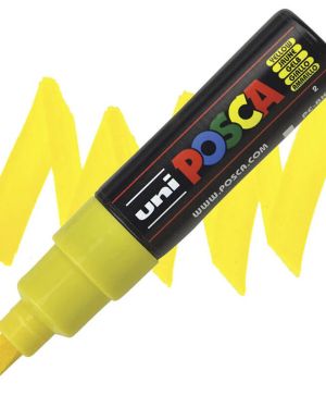 Перманентен маркер Uni Posca PC-8M на водна основа, 8 mm, Жълт