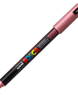 Перманентен маркер Uni Posca PC-1MR на водна основа, 0.7 mm, Червен металик