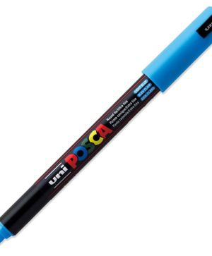 Перманентен маркер Uni Posca PC-1MR на водна основа, 0.7 mm, Светлосин