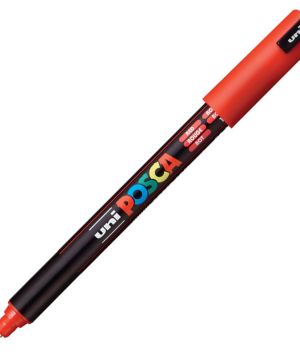 Перманентен маркер Uni Posca PC-1MR на водна основа, 0.7 mm, Червен