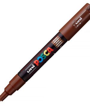 Перманентен маркер Uni Posca PC-1M на водна основа, 0.7-1.0 mm, Кафяв