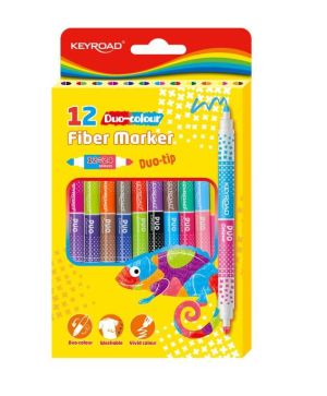Флумастери Keyroad Duo KR972435, 12/24 цвята