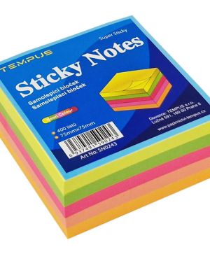 Кубче цветно Fantastick 75x75mm, 300л Неон