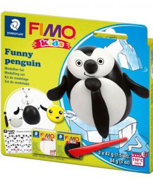 Глина Staedtler Fimo Kids 2x42g, Penguin