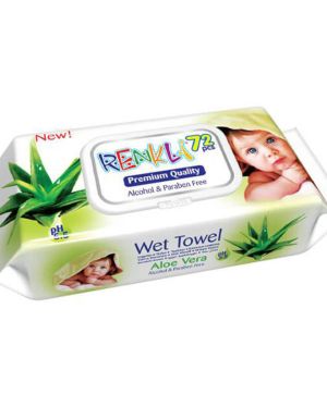 Мокри кърпи Renkli Premium 72бр. с капак, алое вера