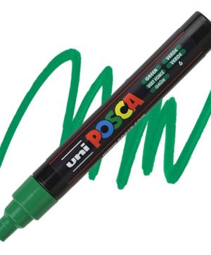 Перманентен маркер Uni Posca PC-5M на водна основа, 1.8-2.5 mm, Зелен