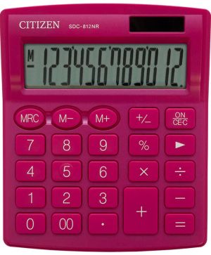 Калкулатор настолен Citizen SDC-812NR, 12 разряден Розов