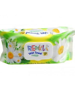 Мокри кърпи Renkli 120бр. с капак, лайка