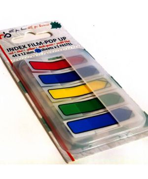 Индекси HB 44х12mm, PVC, 5x25 броя