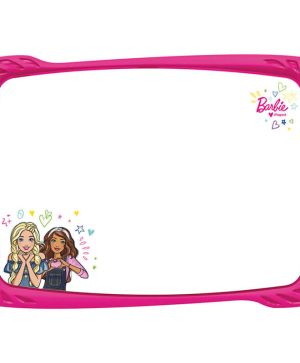 Бяла дъска Maped Barbie, с маркер и гъба
