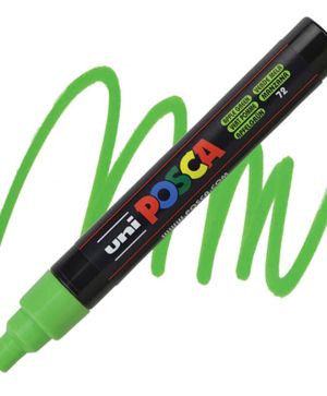 Перманентен маркер Uni Posca PC-5M на водна основа, 1.8-2.5 mm, Ябълково зелен