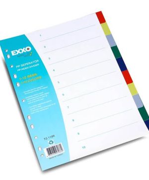 Разделители A4 Exxo/Dosy, 2x5 цвята