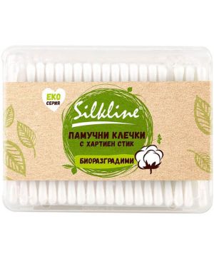 Клечки за уши Silkline, кутия, 200бр
