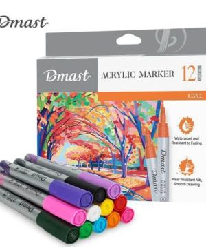Акрилни маркери Deli Dmast EC352, 2mm,12 цвята