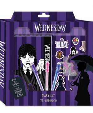 Комплект Wednesday с бележник, 7 части