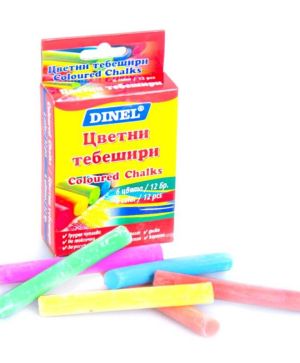 Тебешири Dinel, 12 броя, Безпрахови