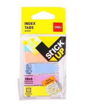 Индекси Deli Stick Up BOPP, 43x12mm, 20x5