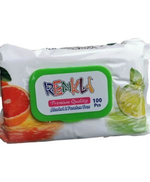 Мокри кърпи Renkli Prem Grapef/lime, капак,100бр