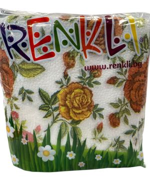 Салфетки Renki 33х33см, 1 пласт, Цветни