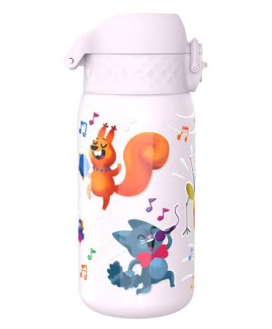 Бутилка за вода ION8 Print, метална 400ml Animal