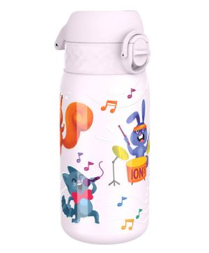 Бутилка за вода ION8 Print, метална 400ml Animal