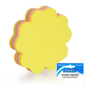 Самозалепващи листчета Dinel, фигури, 100л