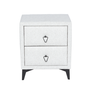 Нощно шкафче за спалня KOLAJEN LINEN - сив 02