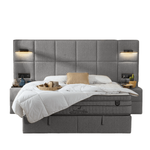 Тапицирана спалня с матрак COMFORT 180 x 200 - кафяв 08
