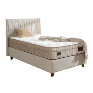 Тапицирано легло с матрак NEW ORIENT 100 x 200 - крем 02