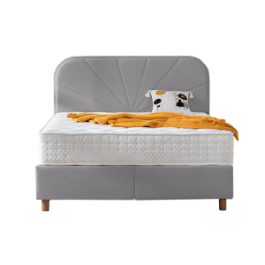Тапицирана спалня с матрак DELUX PREMIUM 160 x 200 - сив