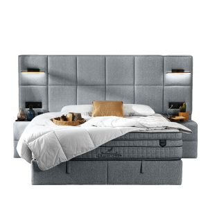 Тапицирана спалня с матрак COMFORT 180 x 200 - тъмно сив 14