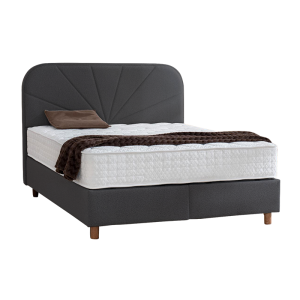 Тапицирана спалня с матрак DELUX PREMIUM 160 x 200 - антрацит