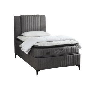 Тапицирано легло с матрак POCKET BALANCE 100 x 200 - сив 12