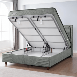 Тапицирана спалня с матрак STRESS ZERO 160 x 200 - бежов 19