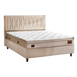 Тапицирана спалня с матрак NEW ORIENT 160 x 200 - крем 02