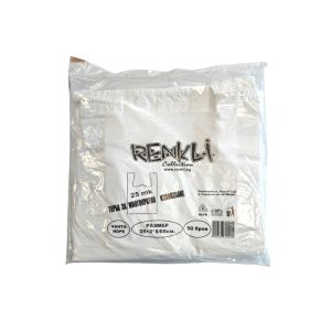 Торбичка Renkli 35х65см,50бр Бял