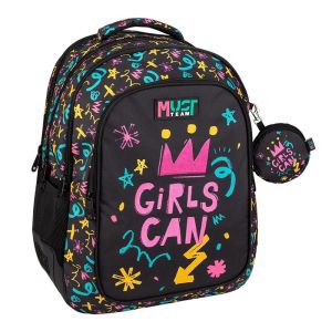 Ученическа раница Diakakis Must Girls Can