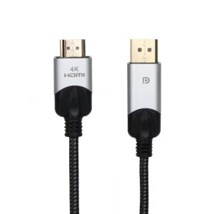 Видео кабел VCOM Display Port M - HDMI M 4K 60Hz 1.8m