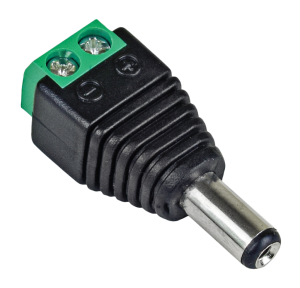 Захранващ конектор с болт BRAVAS 12v,2,1/5,5mm Мъжки