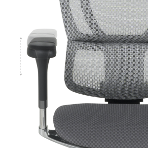 Ергономичен стол ERGOHUMAN IOO ELITE 2 - сива рамка - сив