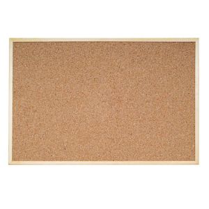Коркова дъска с дървена рамка Bi-Office 60/90см