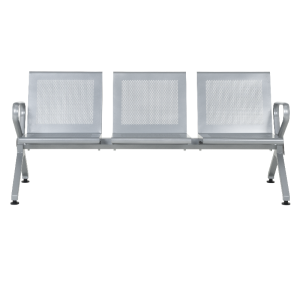 Посетителска пейка с 3 места Carmen CR-1039-3 - сребърна