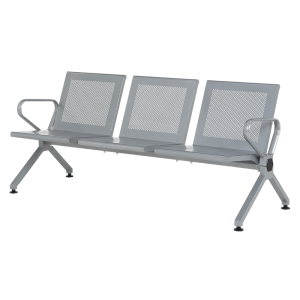 Посетителска пейка с 3 места Carmen CR-1039-3 - сребърна