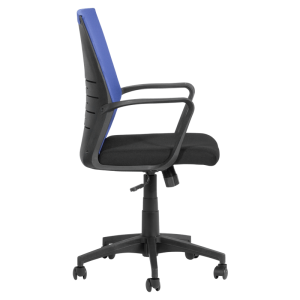 Работен офис стол Carmen 7041 - черен - син