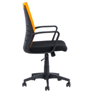 Работен офис стол Carmen 7041- черен - оранжев