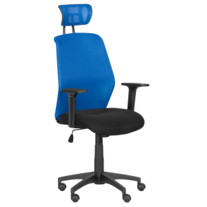 Президентски офис стол Carmen 7535 - синьо - черен